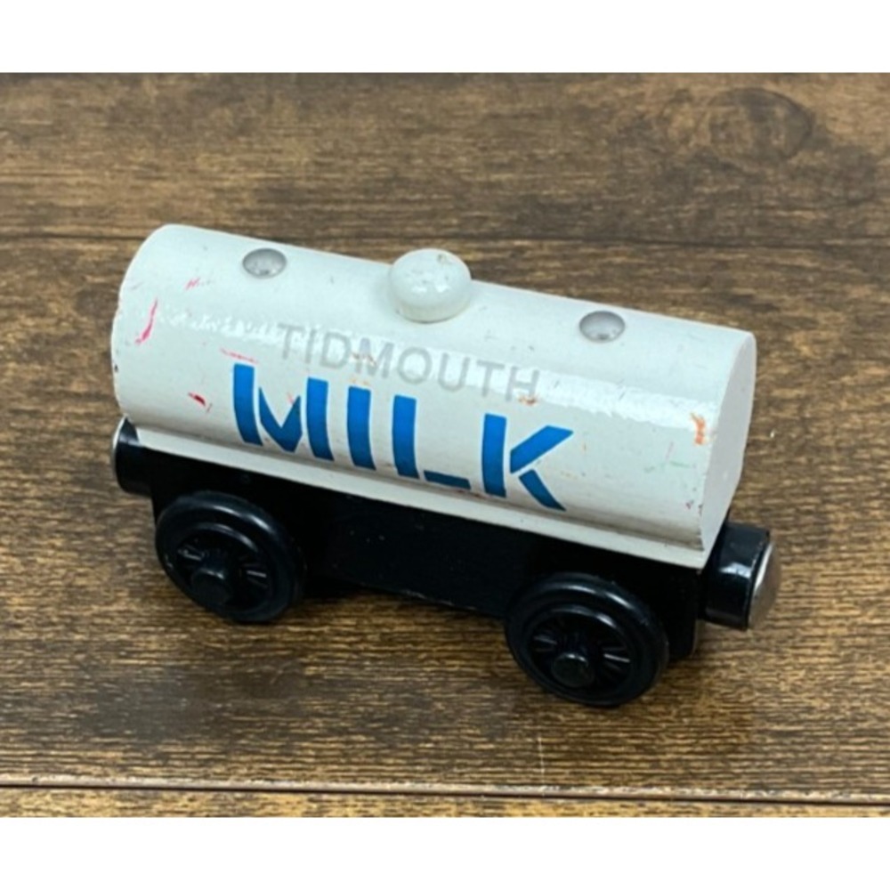Thomas Wooden Railway Tidmouth Milk Tanker Vintage Train Car – Classic Toy